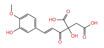 3-Hydroxy-4-methoxycinnamoylmalic acid